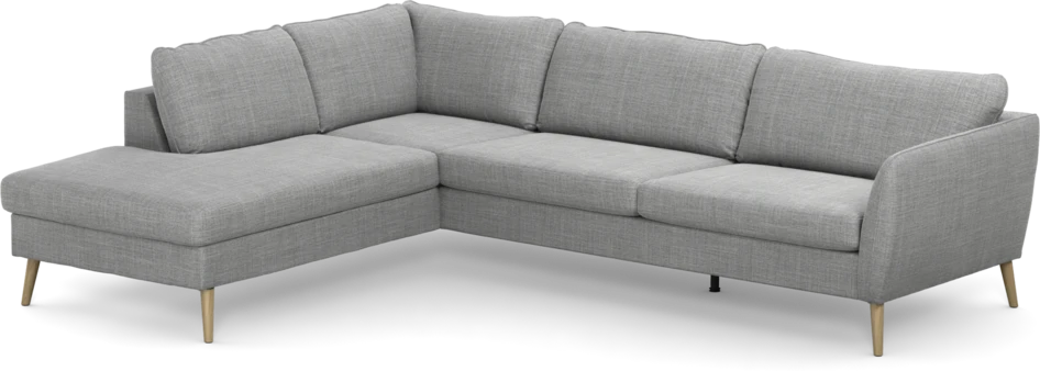 County - 2,5-sits soffa med divan vänster - Grå