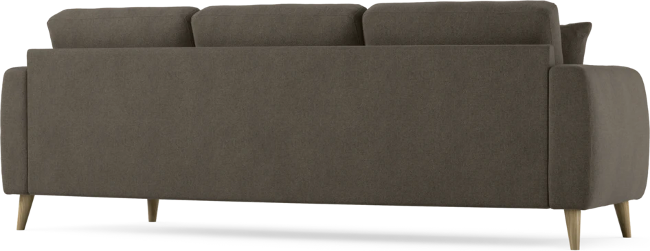 Eden - 3-sits soffa svängd - Brun