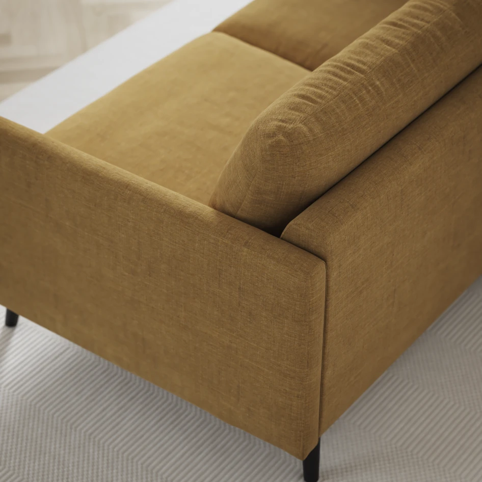 Madison Lux - Hörnsoffa 2+3-sits, hörn 1 - Gul
