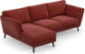 Madison Lux - 2-sits soffa med schäslong vänster - Rosa