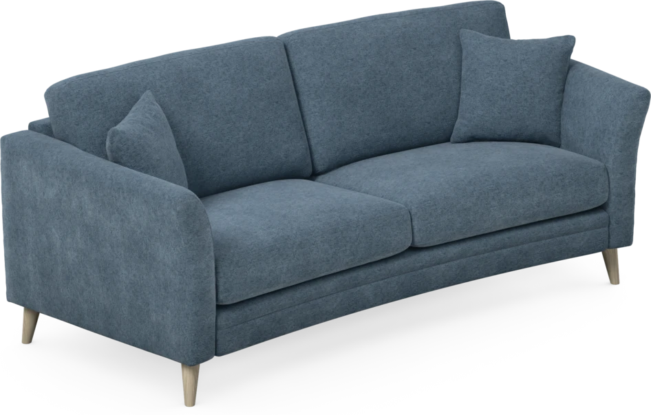 Eden - 2,5-sits soffa svängd - Blå