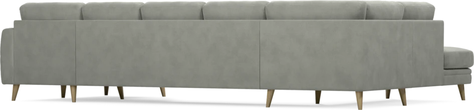 Eden - 3-sits soffa med divan vänster och schäslong höger - Grå