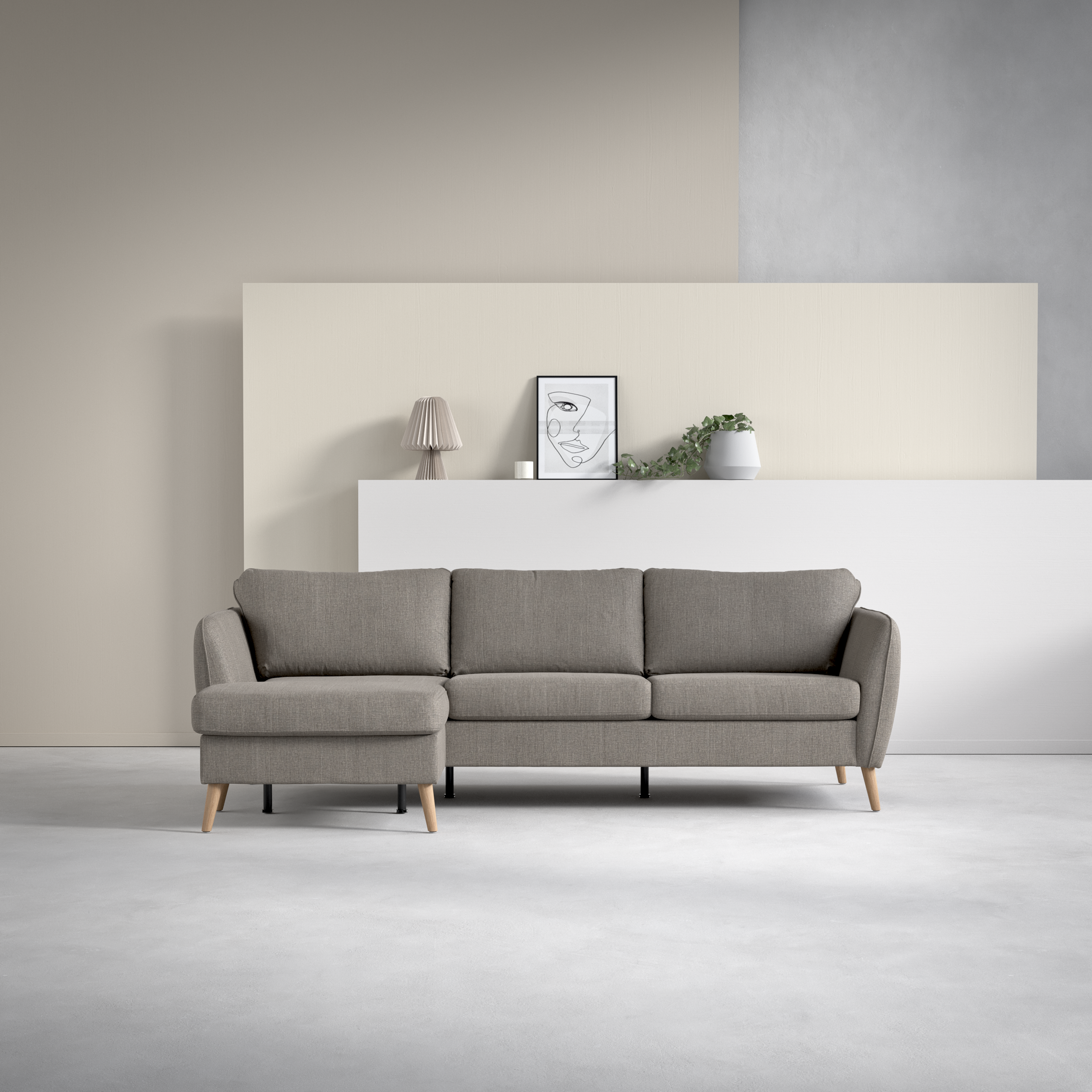 County - 3-sits soffa med flyttbar schäslong - inspiration
