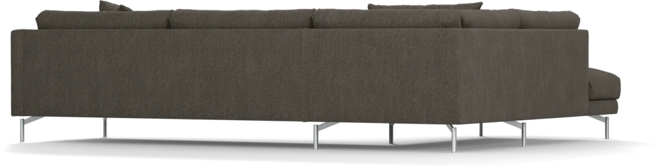 Harper - 3-sits soffa med divan vänster - Brun