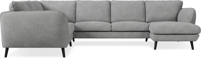 Madison Lux - Hörnsoffa med schäslong höger - Vit