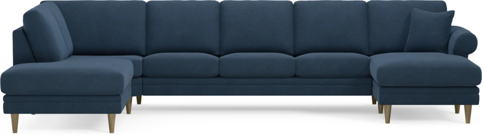 Eden - 3-sits soffa med divan vänster och schäslong höger - Blå