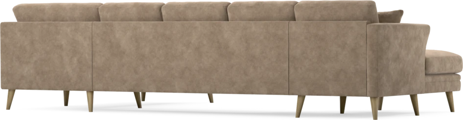 Eden - 3-sits soffa med schäslong vänster och divan höger - Beige