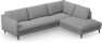 Madison Lux - 3-sits soffa med divan höger - Grå
