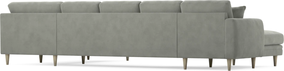 Eden - 3-sits soffa med schäslong vänster och divan höger - Grå