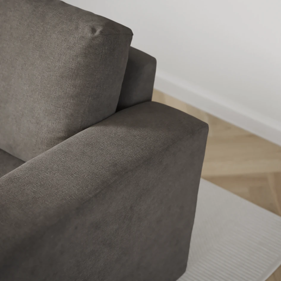Friday - 2,5-sits soffa med divan vänster - Grå