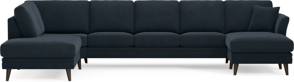 Eden - 3-sits soffa med divan vänster och schäslong höger - Blå