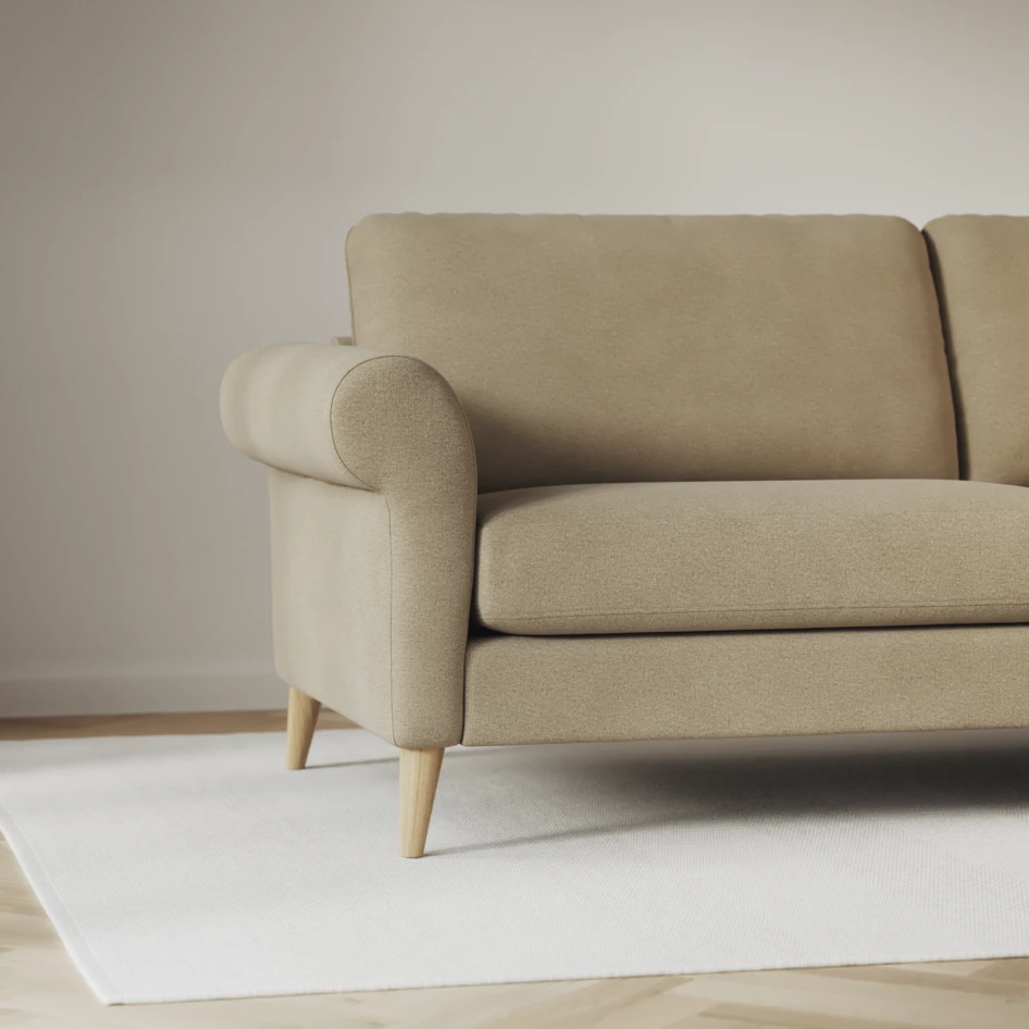 Bridge - 3-sits soffa med schäslong vänster och divan höger - Beige
