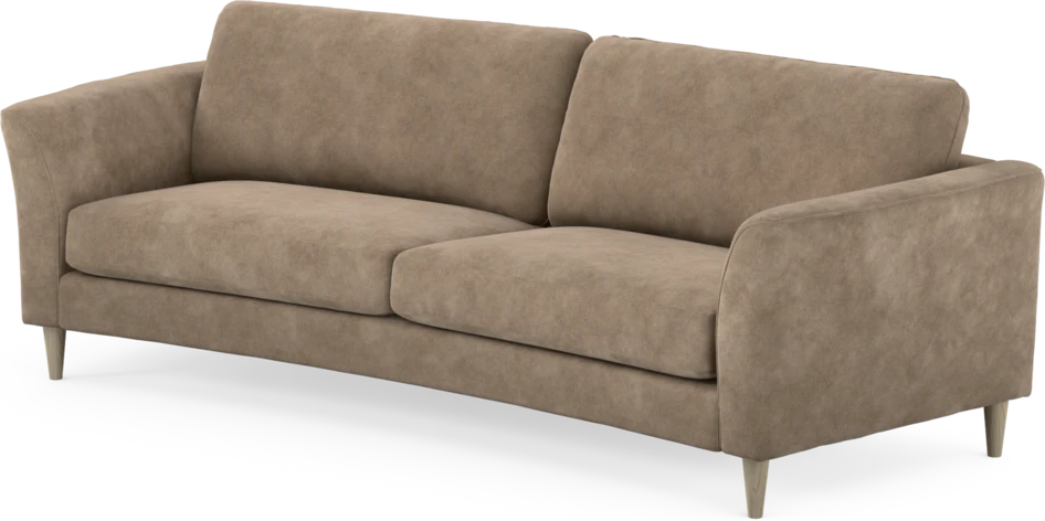 Bridge - 3-sits soffa svängd - Beige