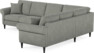 Eden - Hörnsoffa, 3+2-sits - Grå