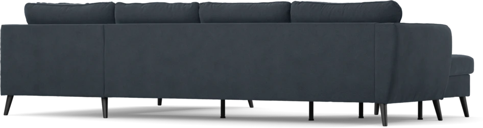 County - 3-sits soffa med schäslong vänster och divan höger - Blå