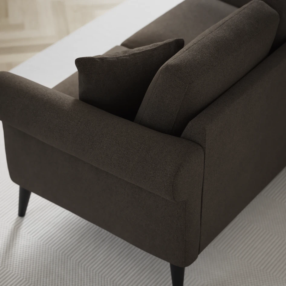 Eden - 3-sits soffa - Brun