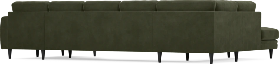 Eden - 3-sits soffa med divan vänster och schäslong höger - Grön