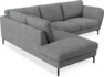 Madison - 2-sits soffa med divan vänster - Vit