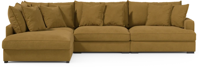 Rossi, 3-sits soffa med divan vänster
