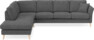 Eden - 3-sits soffa med divan - Svart