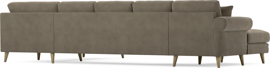 Eden - 3-sits soffa med schäslong vänster och divan höger - Beige
