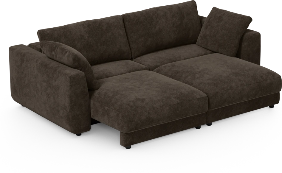 Amie - Bäddsoffa 3-sits - Brun