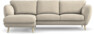 Madison Lux - 2-sits soffa med schäslong vänster - Beige