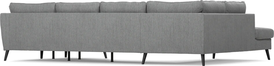 County - 3-sits soffa med divan vänster och schäslong höger - Grå