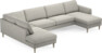 Bridge - 3-sits soffa med divan vänster och schäslong höger - Grå
