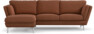 Madison Lux - 2-sits soffa med schäslong vänster - Röd