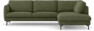 Madison Lux - 3-sits soffa med divan höger - Grön