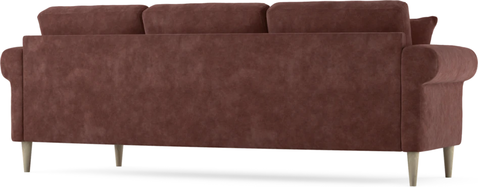 Eden - 3-sits soffa svängd - Röd