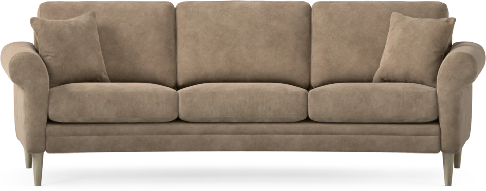 Eden - 3-sits soffa svängd - Beige
