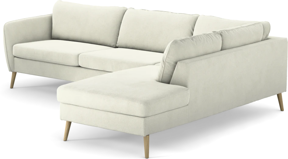 County - 2,5-sits soffa med divan höger - Vit