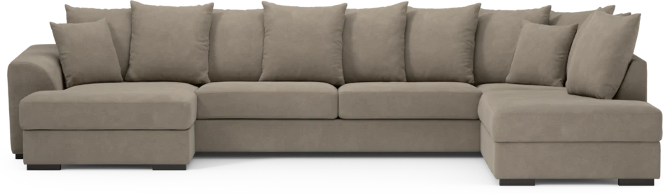 Town - 3-sits soffa med divan höger och schäslong vänster - Beige