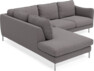 Madison - 2-sits soffa med divan vänster - Grå