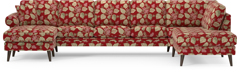 Eden - 3-sits soffa med schäslong vänster och divan höger - Flerfärgad