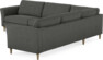 Bridge - Hörnsoffa, 3+2-sits - Grå