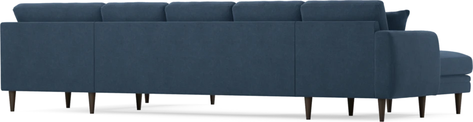 Eden - 3-sits soffa med schäslong vänster och divan höger - Blå