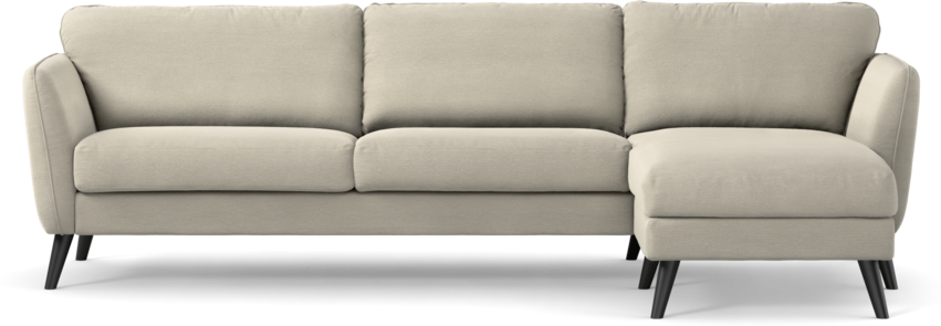 Bridge - 3-sits soffa med schäslong höger - Beige