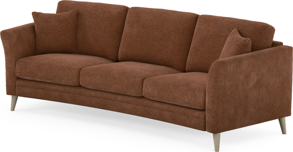 Eden - 3-sits soffa svängd - Orange