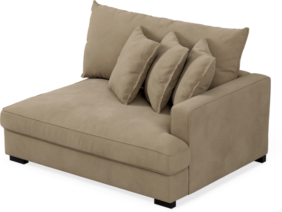 Rossi - 2-sits med armstöd höger - Beige