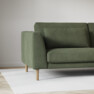 Willow - 3-sits soffa med divan höger, fast klädsel - Grön