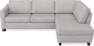 Friday - 2,5-sits soffa med divan höger - Vit
