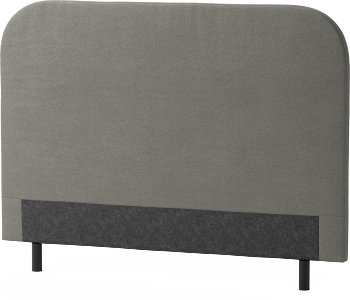 Delux Rundad - Sänggavel, 90-210 cm - Grå