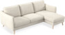 Madison Lux - 2-sits soffa med schäslong höger - Vit
