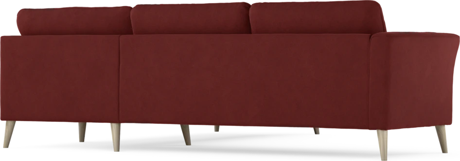Bridge - Hörnsoffa, 2+2-sits - Röd