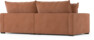 Rossi - 3-sits soffa, hel dyna - Orange