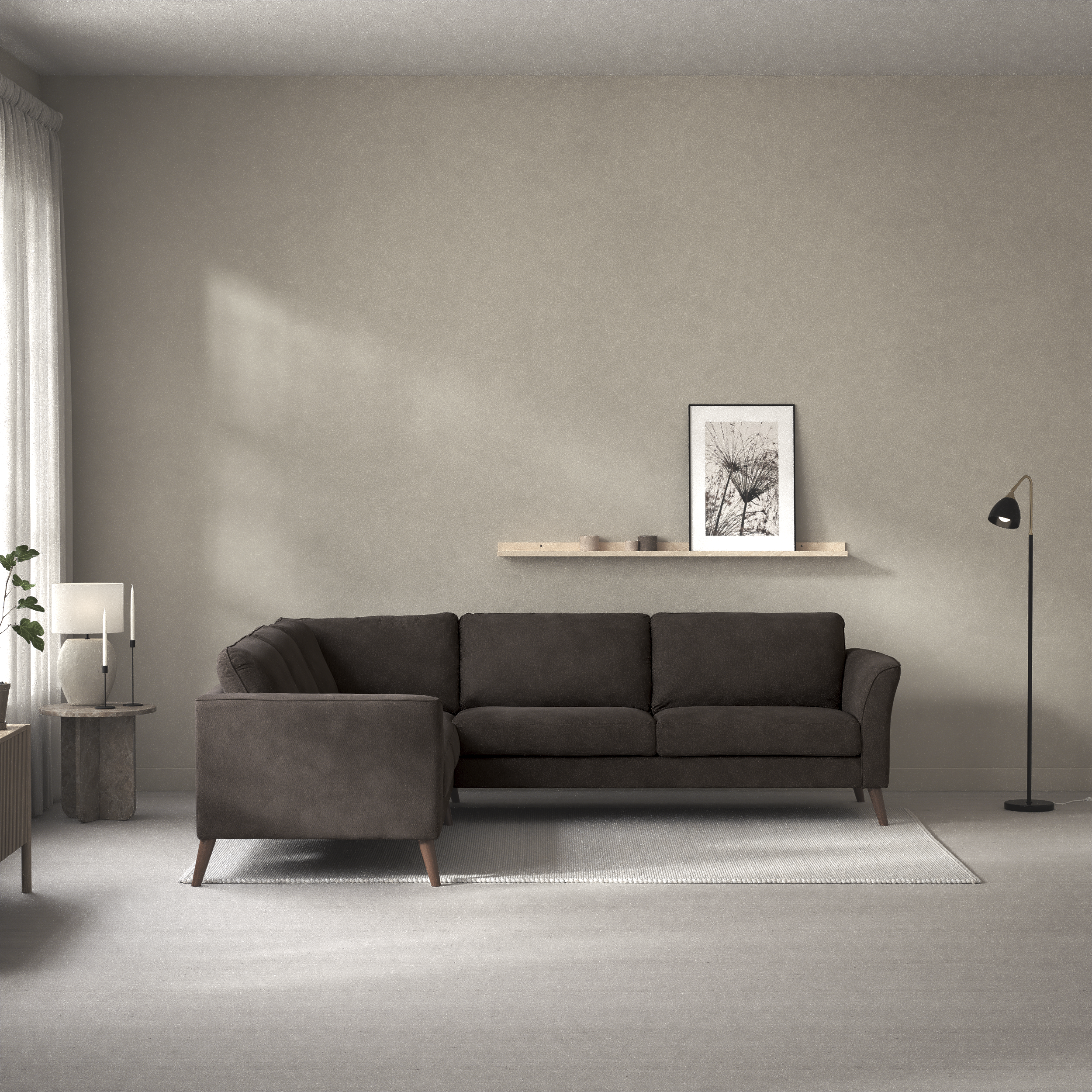 Bridge, Hörnsoffa, 2+3-sits