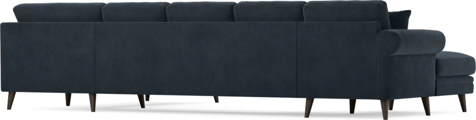Eden - 3-sits soffa med schäslong vänster och divan höger - Blå